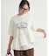 ピグメント加工切替ロゴTシャツ