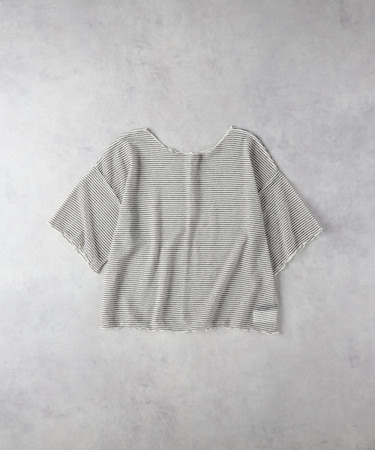 HONEYSUCKLE ROSE(ハニーサックルローズ)【レディース】シアーボーダー半袖Ｔシャツ