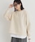 HONEYSUCKLE ROSE(ハニーサックルローズ)【レディース】【コスパ最強】サイドスリットポンチプルオーバー（ゆったりシルエット/ヒップ周りもカバー）