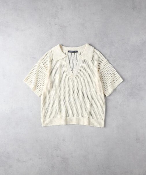 HONEYSUCKLE ROSE(ハニーサックルローズ)透かし編みスキッパーニット