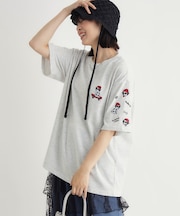 ドッグ刺繍ビッグTシャツ