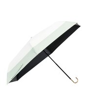 《UVカット率100%/遮光率100%/晴雨兼用/日傘/遮熱/日焼け対策/薄型》「Waterfront」折り畳み傘/スレンダーハンドル UVブロック