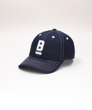 BACK NUMBER(バックナンバー)コットンツイル配色ステッチBロゴキャップ