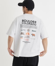 CAMP7 バックロゴプリントTシャツ