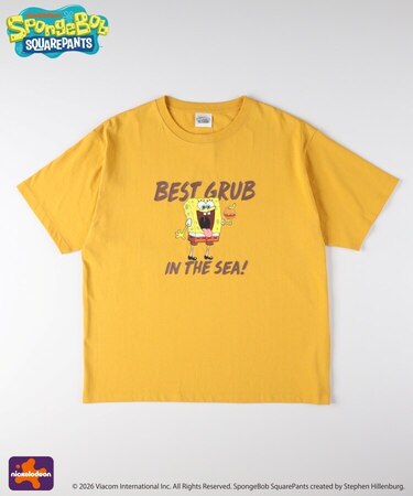 【スポンジ・ボブ】プリントTシャツ(親子リンク)