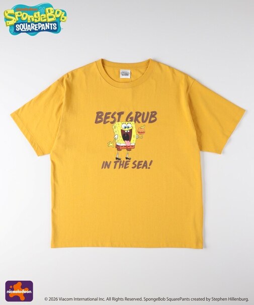 【スポンジ・ボブ】プリントTシャツ(親子リンク)