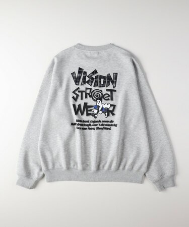 《店舗人気アイテム》VISION STREET WEAR ポンチクルーネックスウェット