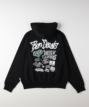 《店舗人気アイテム》BEN DAVIS バックプリントジップパーカー