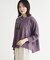 《店舗人気アイテム/体型カバー》ロゴ切替7分袖Tシャツ