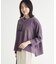 《店舗人気アイテム/体型カバー》ロゴ切替7分袖Tシャツ