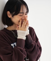 袖チュールロンT