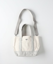 《多ポケット》CAMP7 2wayキャンバスミニトートバッグ