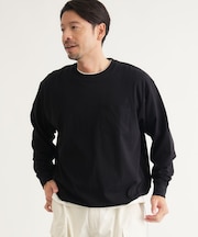 《ドロスト付き》コットンOEクルーネックロンT