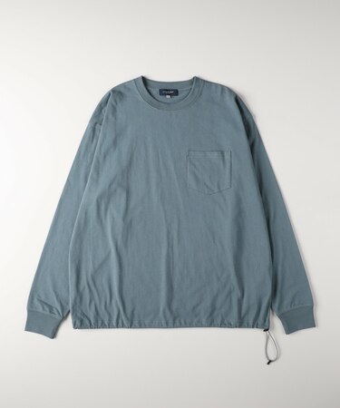 《ドロスト付き》コットンOEクルーネックロンT