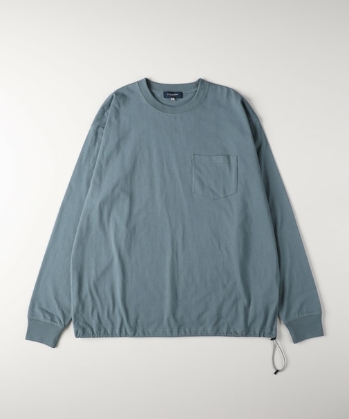 《ドロスト付き》コットンOEクルーネックロンT