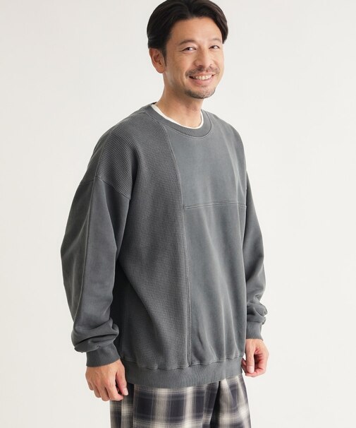 ピグメントワッフルスウェット