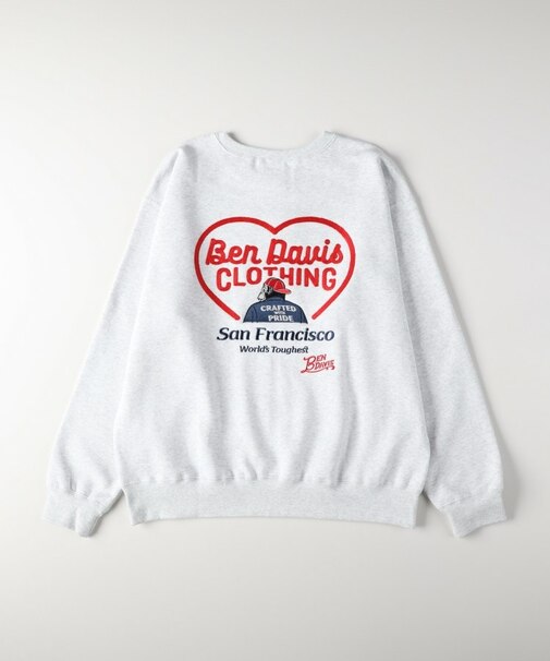 《店舗人気アイテム》BEN DAVIS バック刺繍スウェットプルオーバー