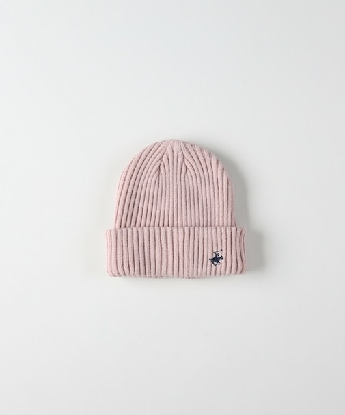 ワンポイント刺繍リブニットワッチ