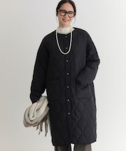 キルティングロングコート