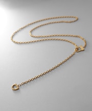 シルバー ロックモチーフ ラリエットネックレス GP