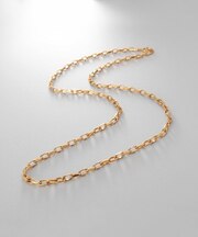 シルバー デザインチェーン ニュアンスケーブルネックレス(55cm) GP