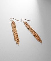 シルバー カーブチェーンフリンジピアス GP