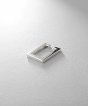 シルバー レクタングルイヤーカフ