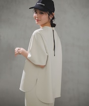 BEAUTY FORM JERSEY light バックZIP プルオーバー