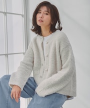 【STORY×UNFILO】シャギーニット カーディガン