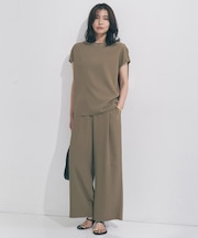 【セットアップ着用可】サマーセットアップ ワイドパンツ