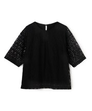 シアー エンブロイダリー Tシャツ