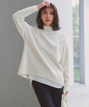 カシミヤブレンドニット ハイネック