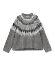 アルパカシャギー ノルディックニット