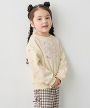 あったか サイドリボン 裏シャギートレーナー