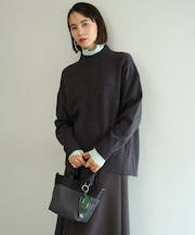 カシミヤブレンド ハイネックニット