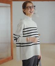 カシミヤブレンド ハイネックニット