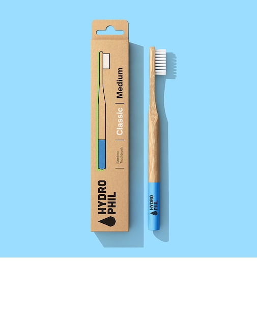 HYDROPHIL トゥースブラシ クラシック ミディアム（アトランティックオーシャン）