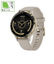 GARMIN GPSスマートウォッチ Venu 3S Suica対応 French Gray / Cream Gold 0100278542