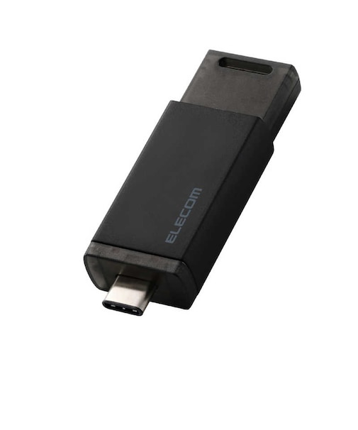 エレコム　外付けSSD 500GB USB3.2 Gen2 読込最大1000MB/秒 ポータブルSSD ( PS5 PS4 mac Windows iPad iPhone Android 等対応 ) ブラック ESDESK0500GBK