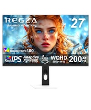 REGZA　ゲーミングモニター  RM-27G5SR ［27型 / WQHD(2560×1440) / ワイド / 200Hz］ RM27G5SR