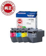 ブラザー　純正 大容量インクカートリッジ 4色入りパック LC412XL4PK