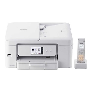 ブラザー　プリンター A4インクジェット複合機 FAX 電話 子機1台 コピー プリント スキャン Wi-Fi 簡単設定 PRIVIO(プリビオ) ［子機1台 / 普通紙］ ホワイト MFCJ943DN
