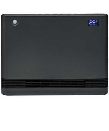 ユアサ　分解して洗えるワイドタイプのセラミックファンヒーター 1200W 人感センサー付き グレー YAPS1246SGMH