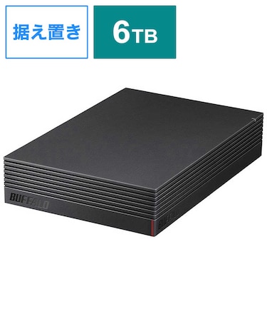 BUFFALO　外付けHDD テレビ･レコーダー録画用 ブラック [据え置き型 /6TB] HDCD6U3BA