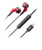 ラディウス　イヤホン カナル型 レッド [ライトニング端子] HPNHL11R