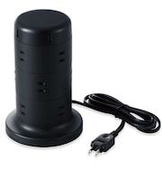 エレコム　タワータップ/縦型タップ/12個口/雷サージ付/2.0ｍ [2.0m /12個口 /スイッチ無 /5ポート] TTU021220BK
