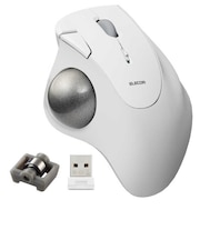 エレコム　マウス トラックボール IST ベアリングモデル [IR LED /無線(ワイヤレス) /5ボタン /USB] ホワイト MIT11DRWH