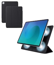 エレコム　iPad Pro ケース 13インチ ( M4 ) マグネット着脱フラップ カバー 2アングル スタンド オートスリープ機能 軽量 薄型 TBA25PLWVPF2BK