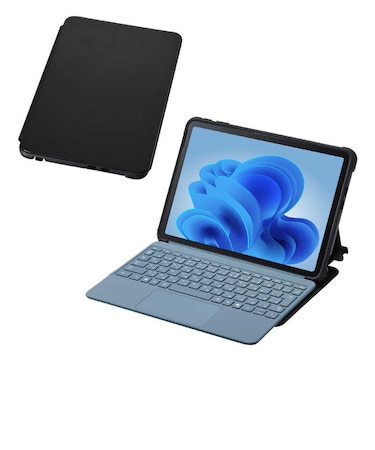 エレコム　Surface Pro 12 インチ ケース スタンド機能 衝撃吸収 キーボード対応 TBMSP25HVCKFBK