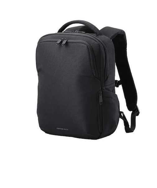 エレコム　リュック 13L 衝撃吸収 14インチPC対応 出張 通勤 小物整理ポケット付 撥水 バックパック ZEROSHOCK ZSBBP01P14BK
